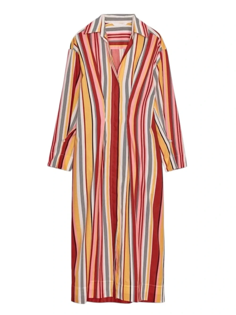 ZARA ZW NWT Collection Striped Cotton Shirt Dress in Sz XS - Picture 3 of 8